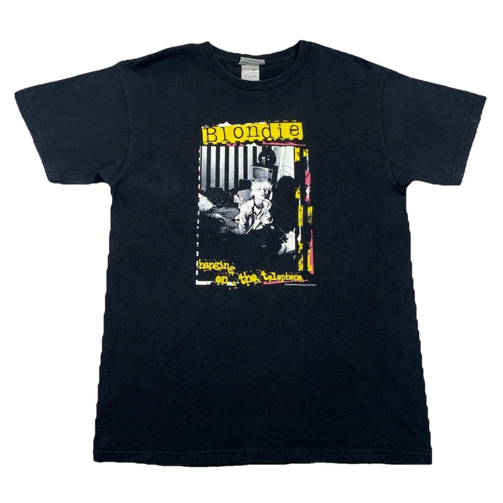 Vintage Blondie Hanging On The Telephone T-Shirt 2005 Black Size Large